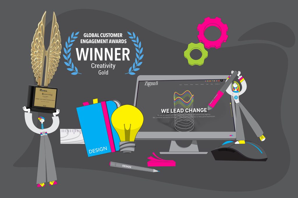 Zigma8 won the gold ACEF award in the category of online media creativity for its website relaunch.